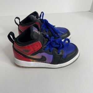 [DX4377-400] Toddlers Air Jordan Retro 1 Mid SS 9c